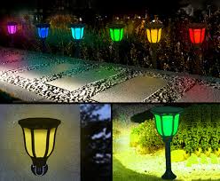 Solar Powered Rgb Lamps Color Changing Landscape Solar Garden Lights Solar Lights Garden Diy Solar Solar
