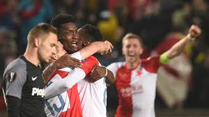.europa league uefa europa conference league uefa super cup algarve football cup fnl cup premier league international cup uefa youth league. Europa League Round Up Sevilla Suffer Last Minute Shock Exit To Slavia Prague Football News Sky Sports