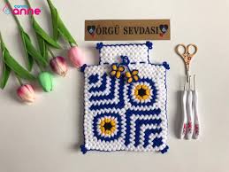 Nazar Boncuklu Kese Lif Yapilisi Tig Isleri Tig Isi Cicekler Orgu