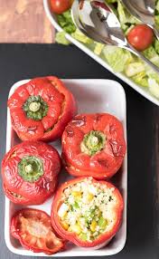 Protein 2g there are 30 calories in 1/3 cup (83 g) of birds eye chopped spinach. Vegetarian Couscous Stuffed Peppers Neils Healthy Meals