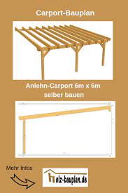 Bauplan Carport 6m X 6m Pdf Zum Download Carport Selber Bauen Carport Selber Bauen Carport Bauplan Carport Bauen