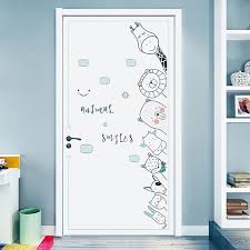 Bedroom Door Stickers Cornersticker Baby Wall Sticker For Kids Room Wall Decorations Living Room Home Accessories Baby Room Wall Decor Room Wall Decor Baby Wall Stickers