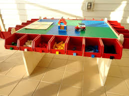 Lego Table Kids Play Table Lots Of Storage Boys Toy Legos Activity Table Playtime 295 00 Via Etsy Lego Table Kids Play Table Lego Room