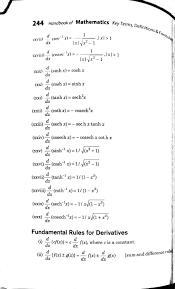 Differentiation Formulas For Class 12 Pdf Class 12 Easy