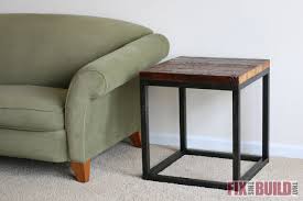 The drawers actually pass through on the front and back, so you can access the coffee table drawer contents diy metal angle drawer slides, we shall be seeing you again for sure! Diy Reclaimed Industrial Side Table Fixthisbuildthat