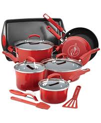 14 Pc Nonstick Cookware Set Created For Macy S In 2020 Cookware Set Pots And Pans Sets Rachel Ray Cookware