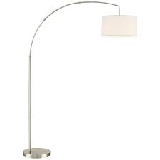 If you're looking for a replacement tiffany lamp shade then tiffany lighting direct is here to help. Cora Brushed Nickel Arc Floor Lamp 35f53 Lamps Plus