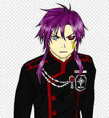 In a medium where characters have pink, purple, and green hair, black hair can seem rather boring in comparison. Anime Mangaka D Gray Man Black Hair D Gray Man Purple Black Hair Png Pngegg