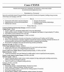 Corporate Relationship Manager Resume Example Hsbc Commercial Bankin France Sidney Nebraska