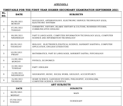 Kerala board of higher secondary education dhse, vhse, hse/+2/12th (1st/2nd year) examinations conducted from 17th march 2021 to 30th march 2021. Kerala Plus One Time Table 2021 Examdate Dhsekerala Gov In