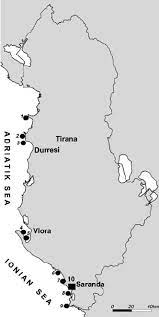 tʃerˈvɛːteri) is a town and comune of northern lazio in the region of the metropolitan city of rome.known by the ancient romans as caere, and previously by the etruscans as caisra or cisra, and as agylla (or άγυλλα) by the greeks, its modern name derives from caere vetus used in the 13th century to distinguish it from caere novum (the current town). Map Of Albania With The Sampling Sites 1 Rodoni Cape 2 Porto Romano Download Scientific Diagram