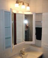 Gave it a good clean and scratched up the edges to create a tooth for the adhesion. Traditional Bathroom With Three Way Mirror And Two Medicine Cabinet Unit Charming Three Way Van Custom Bathroom Vanity Bathroom Mirror Makeover Mirror Cabinets