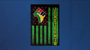 The juneteenth flag has also come to be an important emblem of the celebration, and its colors and the juneteenth flag was created in 1997 by activist ben haith, also known as boston ben, who also. Juneteenth Flag To Fly Over The State Capitol Building For The First Time In State History Youtube