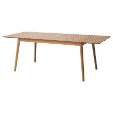 Hattholmen Utdragbart Bord Utomhus Eukalyptus Ljus Ek Ikea Ikea Tabeller Eukalyptus