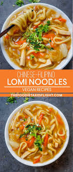 Chinese Filipino Style Lomi Vegan Recipe In 2020 Vegan Recipes Recipes Vegan Recipes Easy
