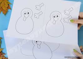 Using the sponge (and clothespin if you'd like), sponge paint one half of the paper plate with red, orange, and yellow paint. Turkey Leaf Craft Template Easy Peasy And Fun