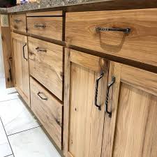 Hand Forged Iron Twisted Rustic Drawer Handle Cabinet Pull Etsy Custom Kitchen Cabinets Rustic Cabinets Hickory Kitchen Cabinets