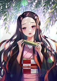 Nezuko With Her Mouth Guard Off Nezuko Anime Demon Anime Art Girl Kawaii Anime