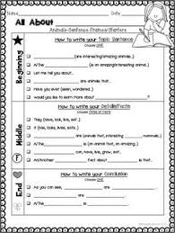 Animal Report Informative Writing Sentence Stems Starters Organizers For Any Animal Informational Writing Persuasive Writing Sentence Starters