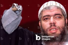 Image of ISLAMIC CLERIC ABU HAMZA AL MAZRI SPEAKS TO JOURNALISTS, 1999-01-20