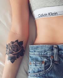 Tattoo Flower Rose Tattoo On Arm Rose Tattoo Thigh Traditional Rose Tattoos