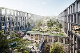 Enbw Karlsruhe In 2020 Green Architecture Architecture Rendering Architecture Photography