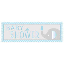 Welcome baby banner baby shower banners signs decorations gender neutral baby shower ideas. Little Peanut Boy Elephant Giant Baby Shower Banner Blue Target