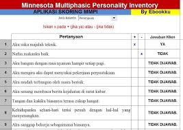 Maybe you would like to learn more about one of these? Paket Alat Tes Psikologi Mmpi Minnesota Multiphasic Personality Inventory Lengkap Dengan Aplikasi Skoring Nya Pdf Download Gratis