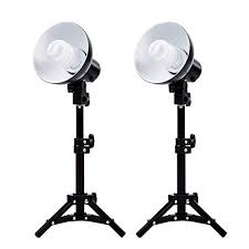 Fovitec 1x Product Photography Fluorescent Lamp Lighting Kit Cfl Bulbs Lamps And Bulbs Included Cast Iron Stands Quick Set Up For Ecommerce So Amazing Products