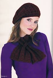 Ravelry: Fluted Ribbing Beret and Cravat pattern by Robin Melanson