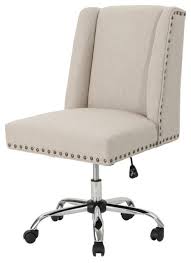 Featuring designs from iconic and contemporary brands alike, these modern chairs offer inspired options for the. Gdf Studio Quentin Contemporary Fabric Swivel Office Chair Transitional Office Chairs By Gdfstudio Houzz