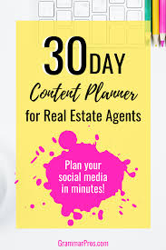 Free Real Estate Social Media Content Calendar Social Media Content Calendar Business Inspiration Quotes Real Estate Tips