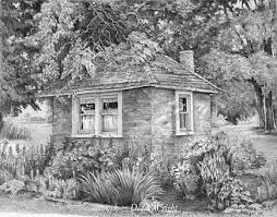 Possibly if you get typically the gradation of the objects right, you need to be careful of the size and portion of the entire range. Summer Kitchen Gardens Graphite Pencil Drawing By Diane Wright Pencil Drawings Cool Landscapes Landscape Drawings