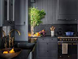 This black kitchen is paired with a lot of wood accents and we're loving the rich and masculine energy that it's giving off. How Black Became The Kitchen S It Color Architectural Digest