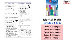 These printable pdf worksheets are perfect for math students in the 6th grade. Mental Math Worksheets For Grade 1 To Grade 5 By Prilthapa Fiverr