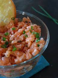 Tartare De Saumon Classique Meilleur Avec Du Beurre Tartare De Saumon Recette Recette Saumon Recette