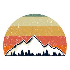 Retro Vintage Sunsets Pack 1 30 Retro Sunset Clipart Png Digital Download Mountains Trees Summer Beach Commercial License Logo Design Inspiration Outdoor Logos Logo Design