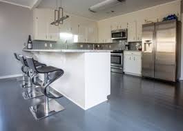 bamboo flooring under islands and