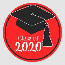 Class Of 2020 Red And Black Grad Cap Classic Round Sticker Zazzle Com Class Of 2020 Grad Cap Red Graduation