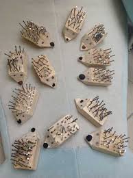 Maybe you would like to learn more about one of these? Children Create Hedgehogs With Wood And Nails If I Could Get Away With This I Totally Would Do It Woodworking For Kids Fun Crafts For Kids Crafts For Kids