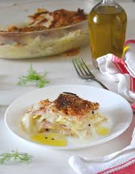 Framor » ricette » contorni » finocchi gratinati al forno con besciamella. Finocchi Gratinati Al Forno Senza Besciamella Con Prosciutto E Scamorza