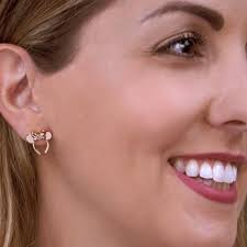 Disney Minnie Mouse Swarovski Crystal Ear Headband Earrings