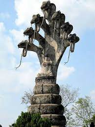In Thailand Buddha Under Protection Of 7 Headed Naga Cobra Hindu Statues Buddhism Art Hindu Art