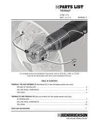 Parts List Hendrickson