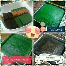 ( loyang 7 x 7 ) 1 cawan tepung gandum diayak 1 cawan horlicks 3/4 cawan gula halus 250 g mentega 4 biji telur a pewarna hijau secukupnya 4 sudu besar seri kaya 1/4 cawan susu pekat manis 1 sk esen vanilla cara membuat : Kek Lumut Kek Lapis Masam Manis Kek Belacan Nyummm2blog85