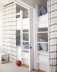 The bottom bunk hasn't provided this space, it's too easy for siblings and visiting friends to jump robo boy is really pleased with his curtains. Bunk Bed Sliding Door Design Ideas