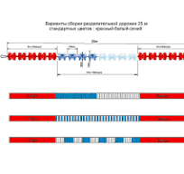 Дорожка разделительная 25 м с волногасителями 120 мм (комплект)