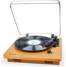 Wrcibo Record Player Vintage Turntable 3 Speed Belt Drive Vinyl Player Lp Record Player With Built I Vinyl Record Player Vinyl Player Best Vinyl Record Player