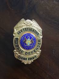 Investigator Lehigh County Public Defender Pennsylvania Smith Warren Badge Patch Logo Police Cars