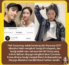 Someone was trying to kill her. Brightwin On Twitter Park Jinyoung And Kang Seulgi Right This Acc Said Tht Kangseulgi Is The Only Idol Tht Jinyoung S Oldersister Followed On Instgrm Https T Co A2gjbjmzld